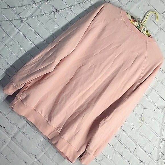 Wildfox Coffee and Sunshine Print Oversized Light Pink Sweater Womens Size Med - Picture 14 of 17